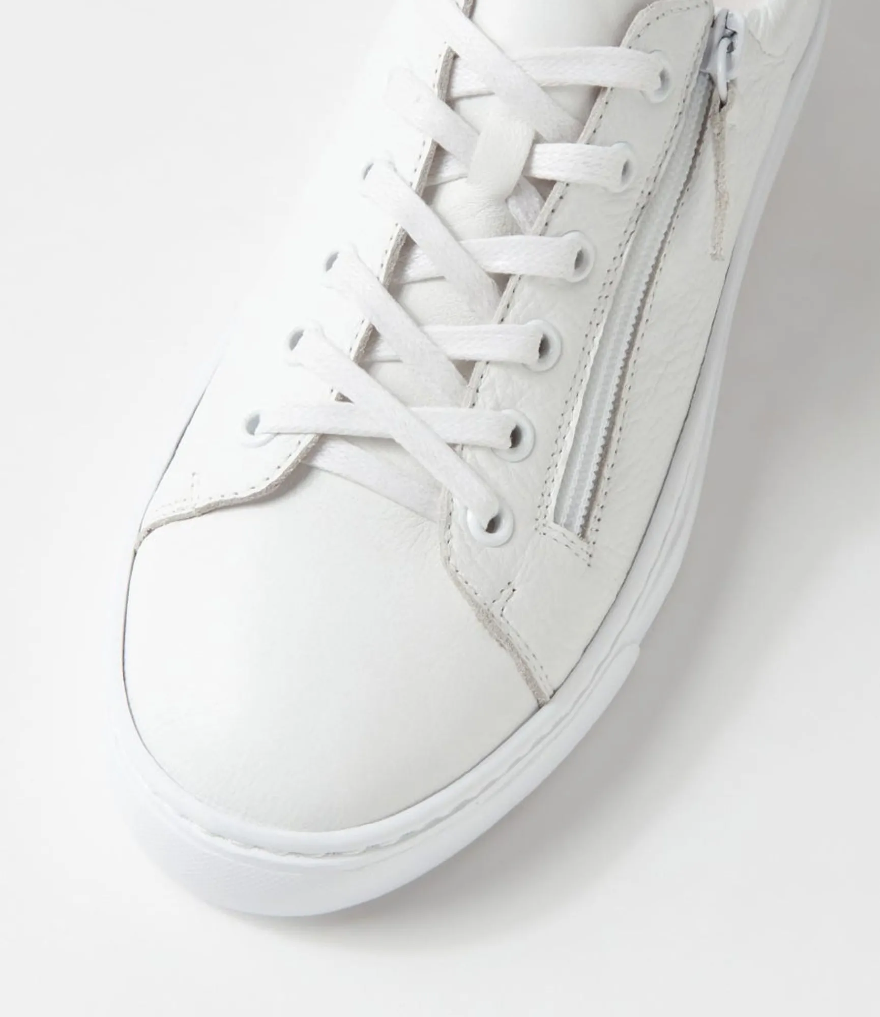 Cheap Midas Shoes Olar White Leather Sneakers