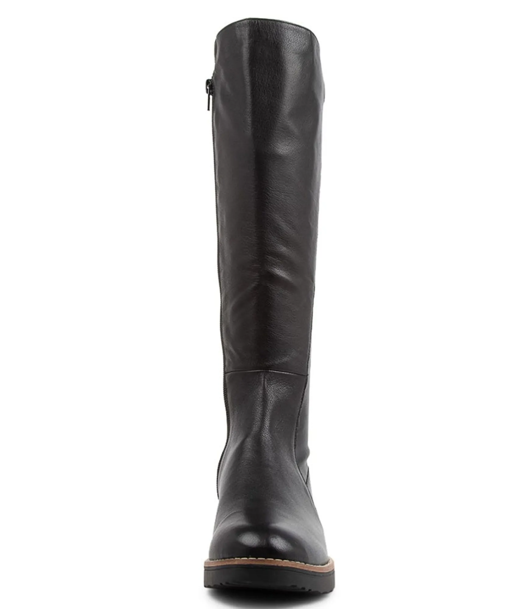 Sale Midas Shoes Oleve Black Stretch Leather Long Boots Bs