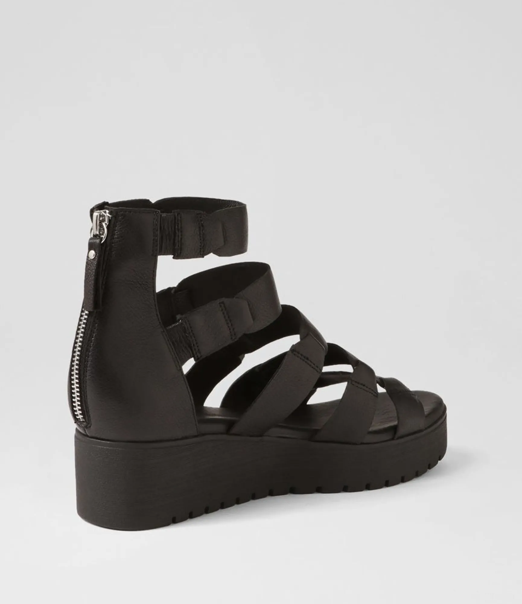 Discount Midas Shoes Oloy Black Leather Sandals