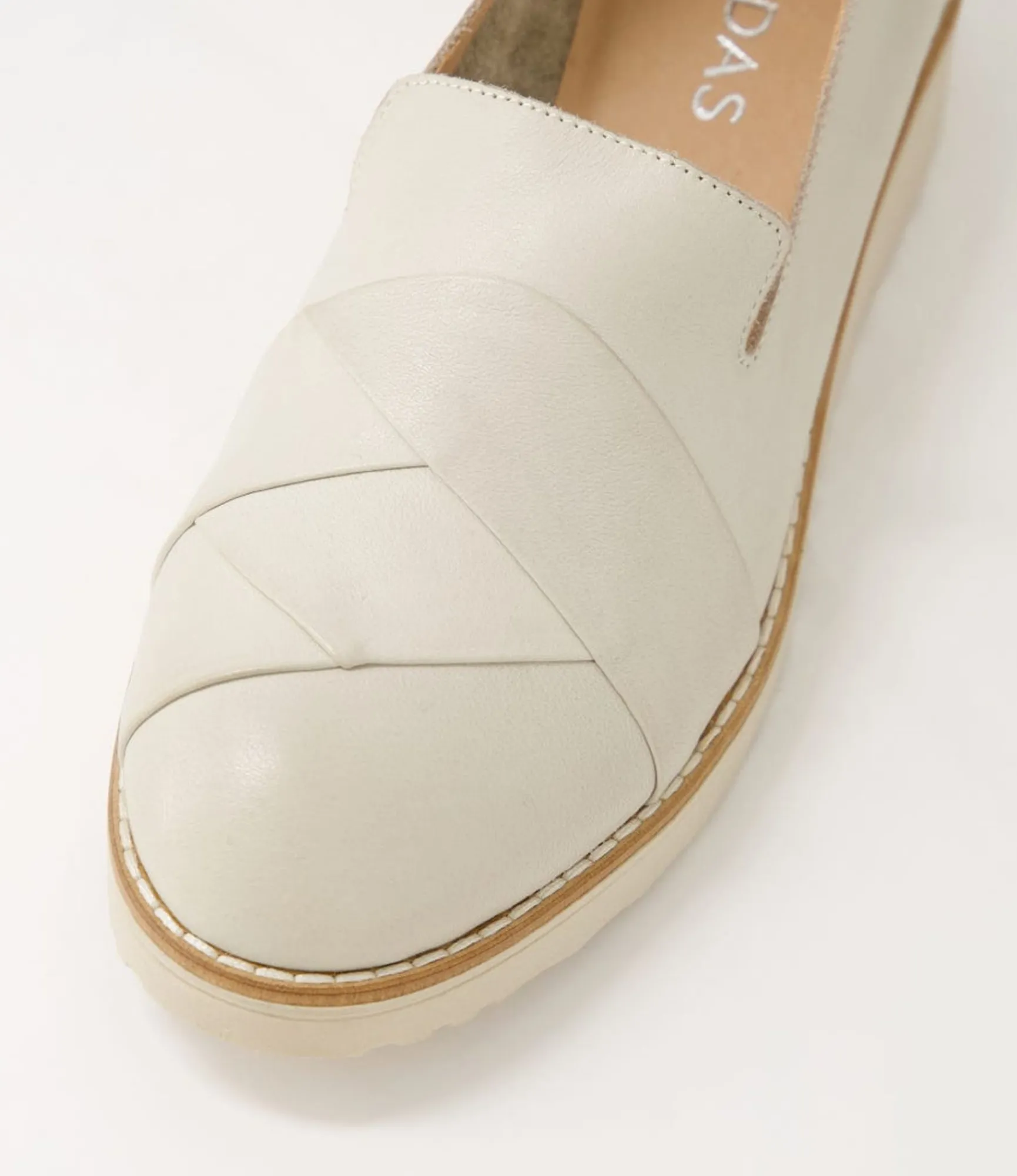 Sale Midas Shoes Omalia Almond Leather Flat Shoes