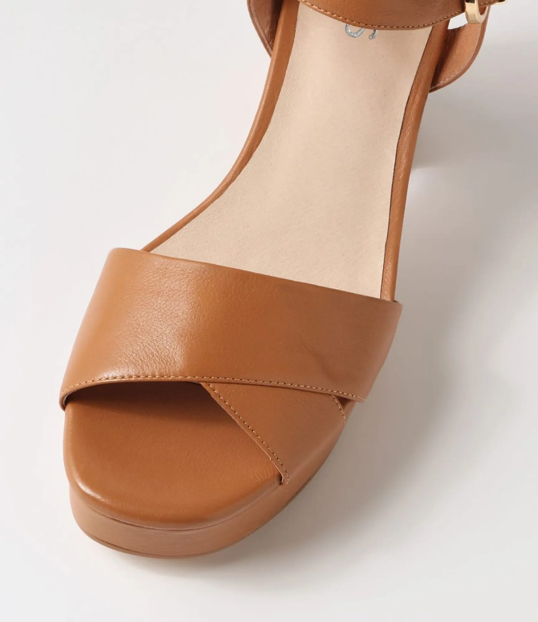Cheap Midas Shoes Onli Dark Tan Leather Sandals