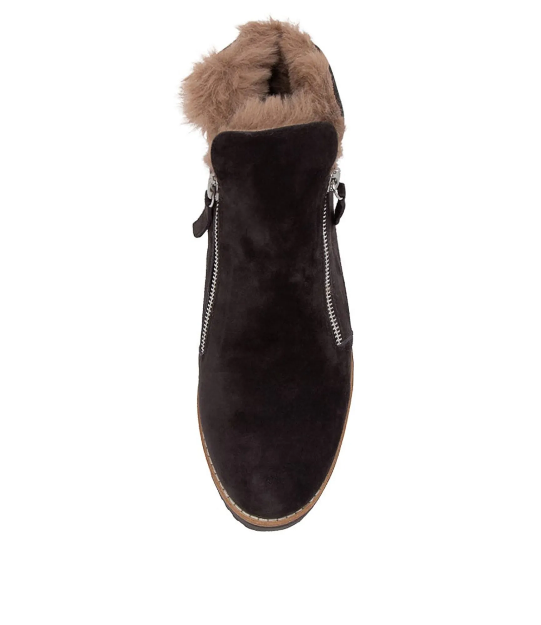 Cheap Midas Shoes Opelle Cocoa Taupe Suede Ankle Boots