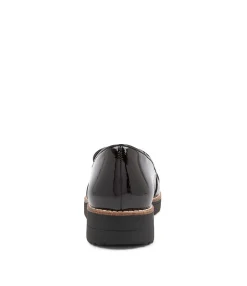 Discount Midas Shoes Opitto Black Patent Leather Flats Black Sole