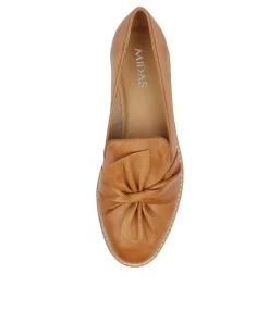 Store Midas Shoes Opitto Dk Tan White Sole Leather