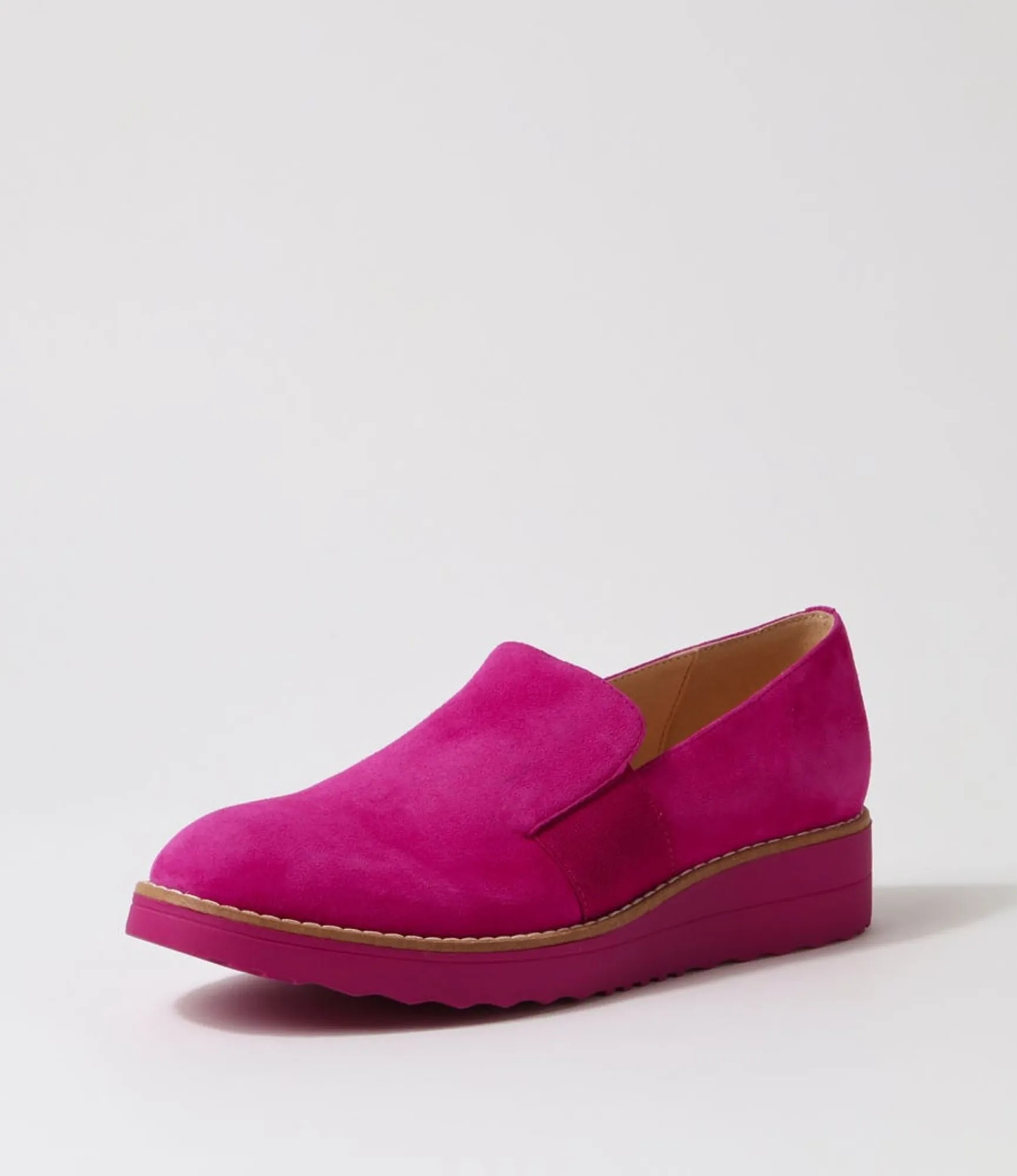 Sale Midas Shoes Orad Dark Fuchsia Suede Loafers