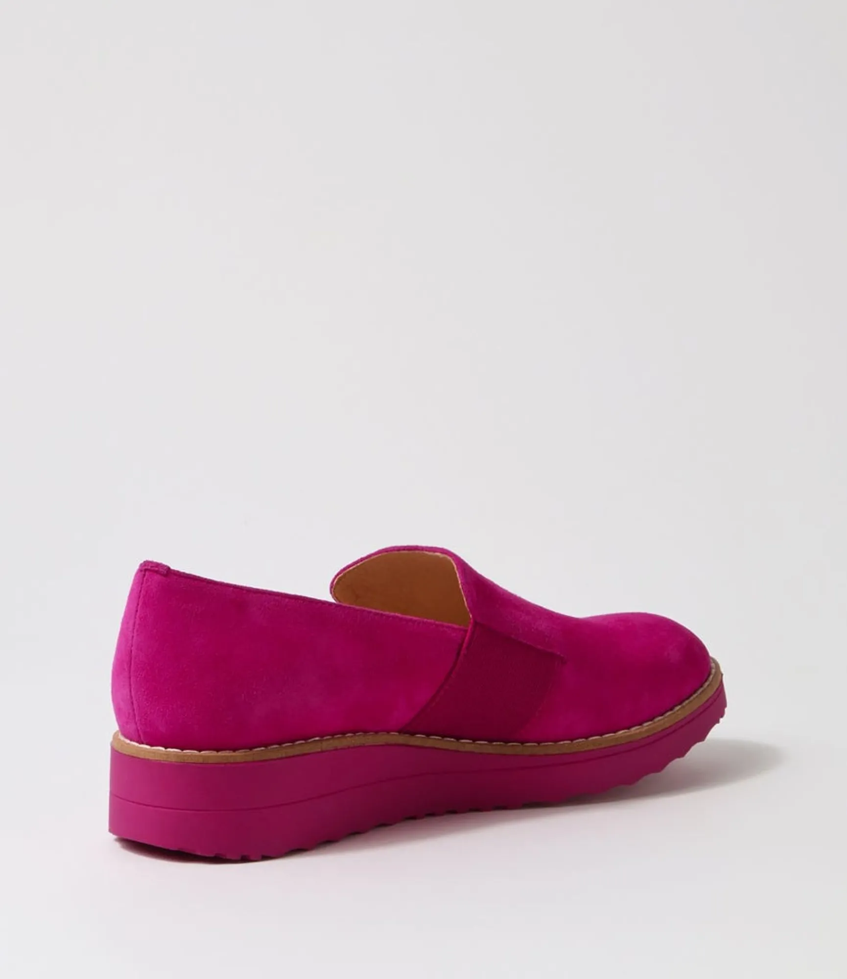 Sale Midas Shoes Orad Dark Fuchsia Suede Loafers