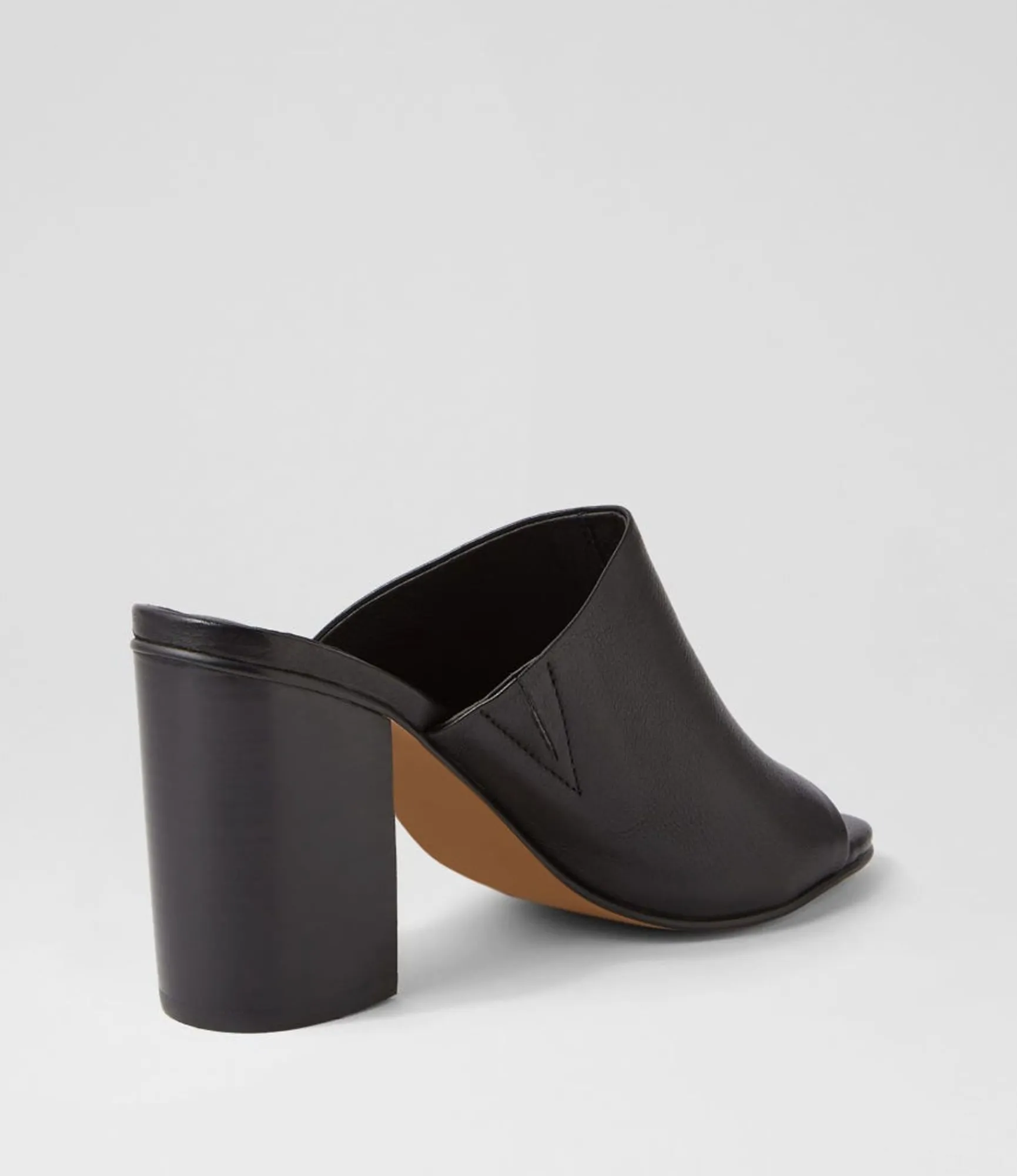 Flash Sale Midas Shoes Orpa Black Leather Slides