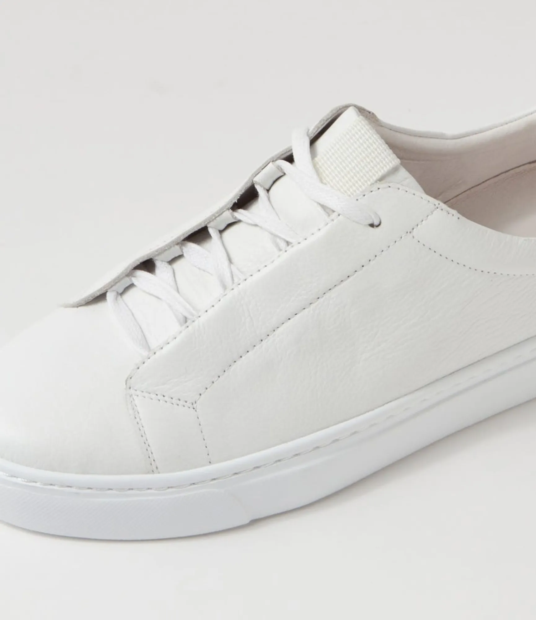 Sale Midas Shoes Osho White Leather Sneakers