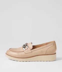 Store Midas Shoes Osie Cafe Nude Leather Loafers