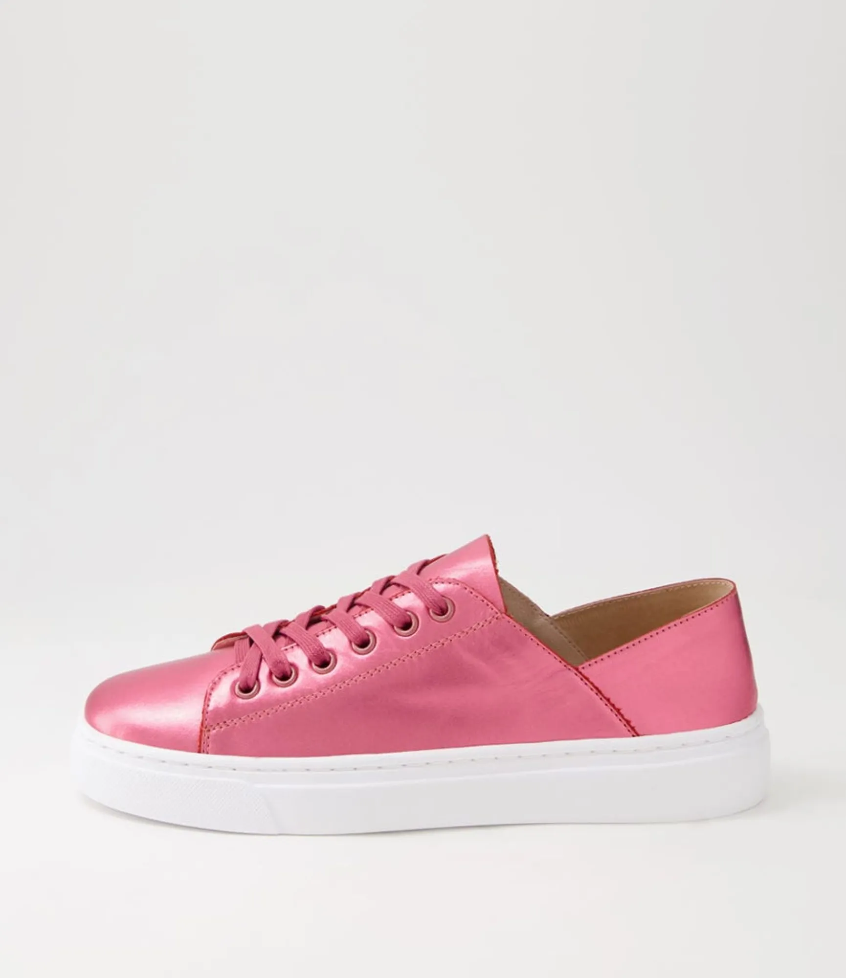 Online Midas Shoes Oskhar Guava Metallic Leather Sneakers