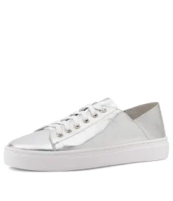 Cheap Midas Shoes Oskhar Silver Leather Sneakers