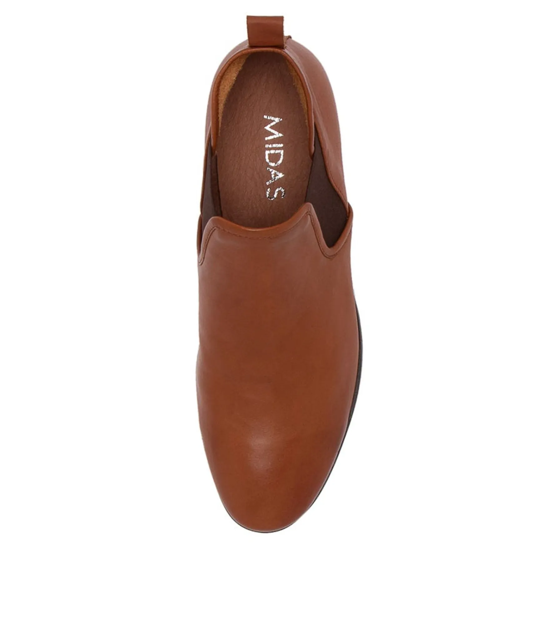 Best Midas Shoes Oswald Cognac Leather Chelsea Boots