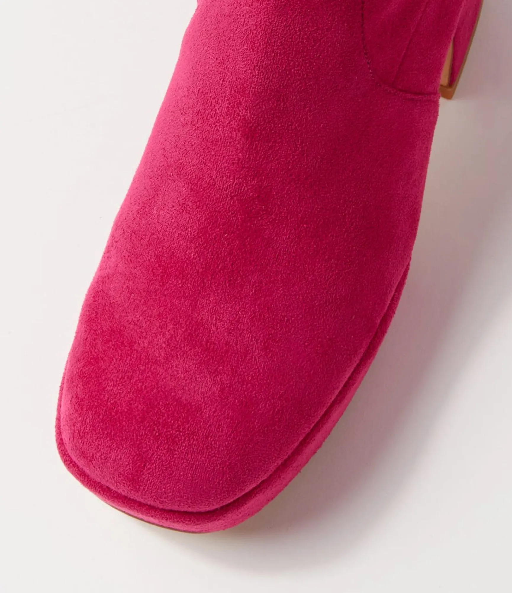 Shop Midas Shoes Otis Fuchsia Stretch Microsuede Ankle Boots