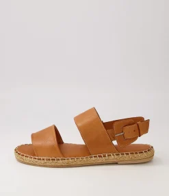 Clearance Midas Shoes Paisli Tan Leather Sandals