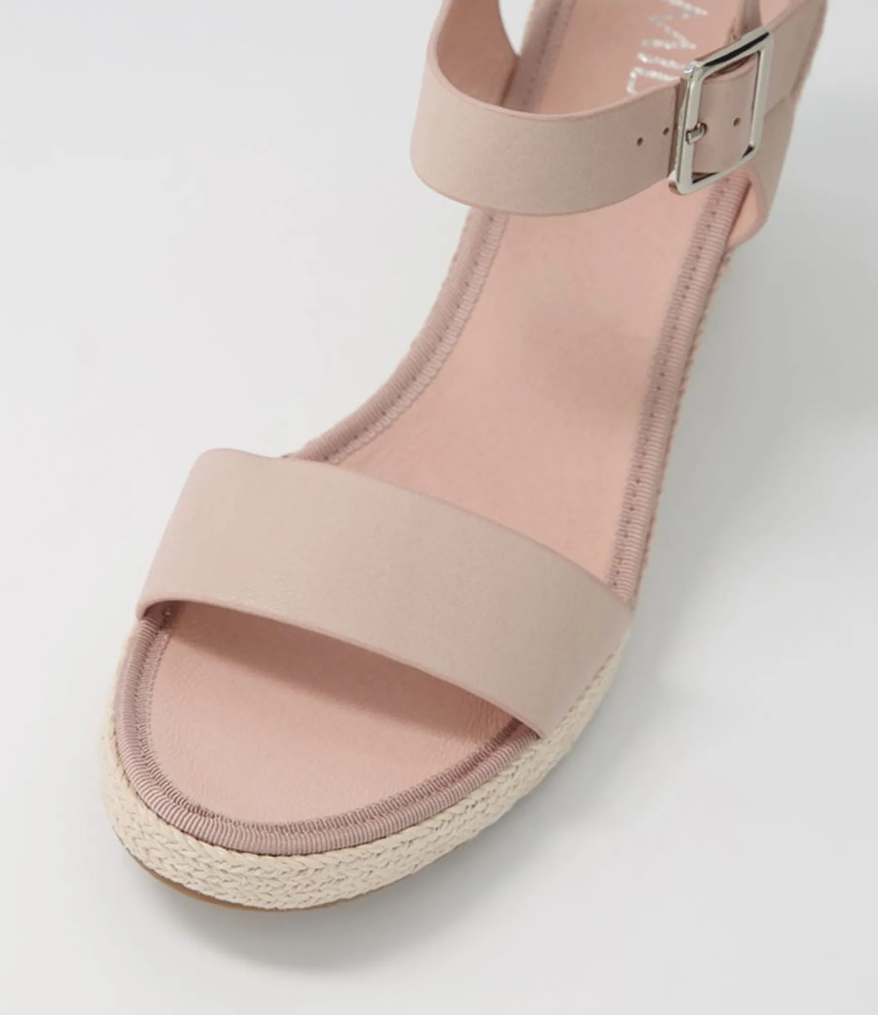 Clearance Midas Shoes Pako Pale Pink Multi Leather Espadrilles