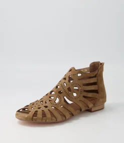 Discount Midas Shoes Palerma Light Choc Suede Sandals