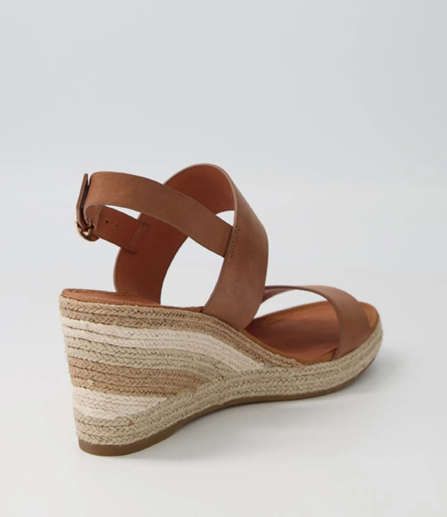 Clearance Midas Shoes Pamma Tan Natural Multi Leather Espadrilles