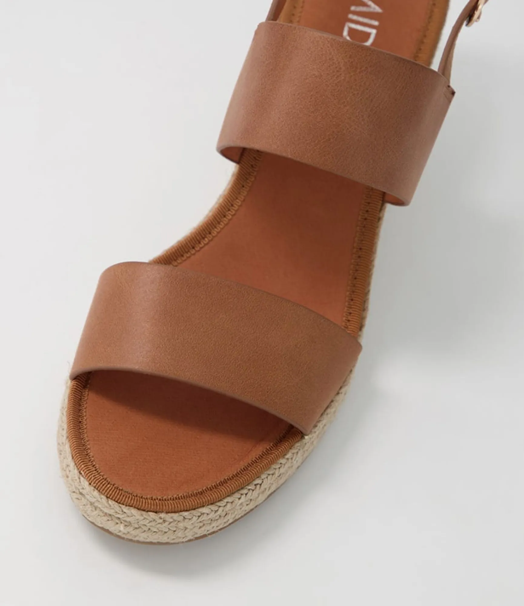 Clearance Midas Shoes Pamma Tan Natural Multi Leather Espadrilles