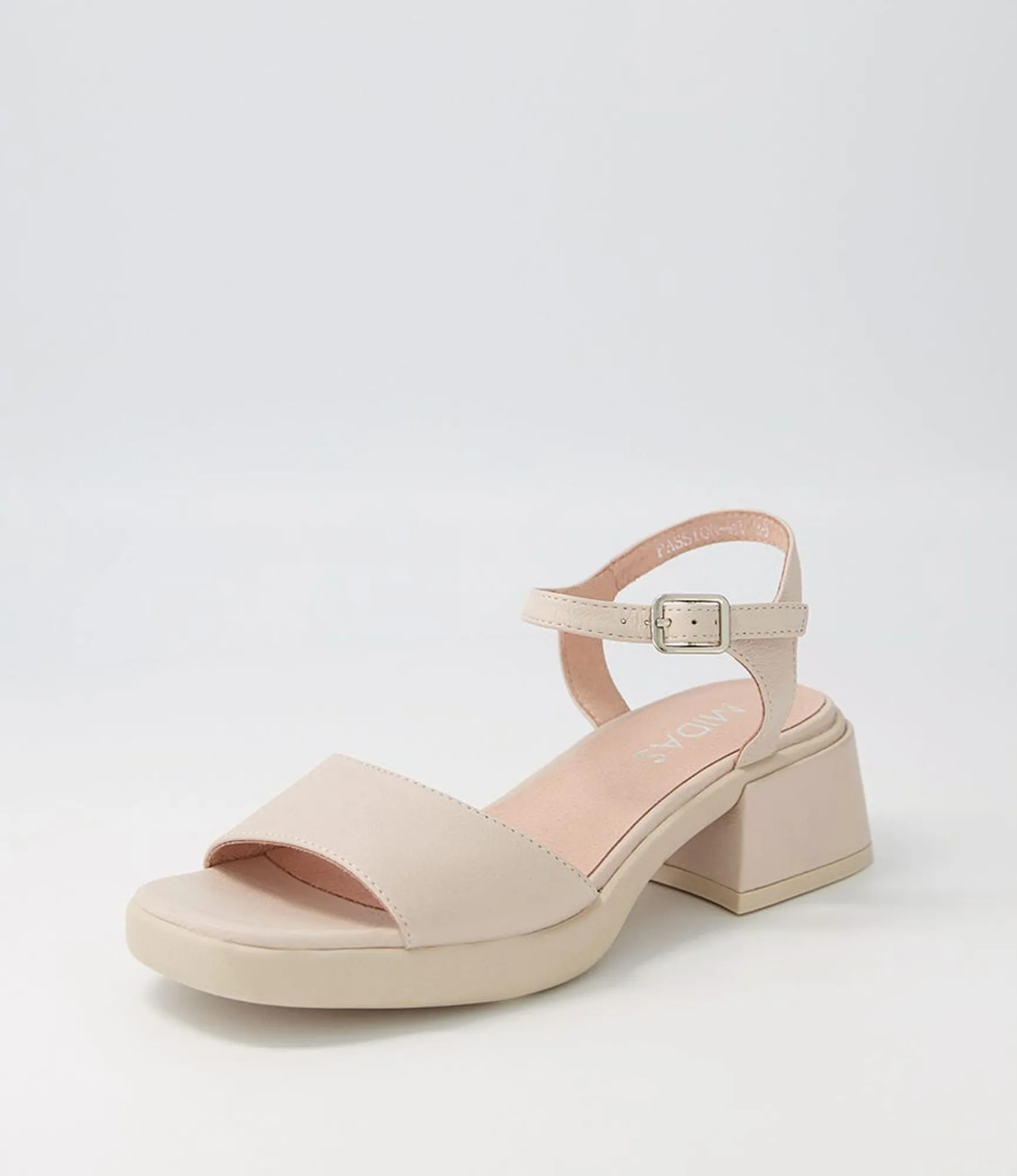 Cheap Midas Shoes Passion Nude Leather Sandals
