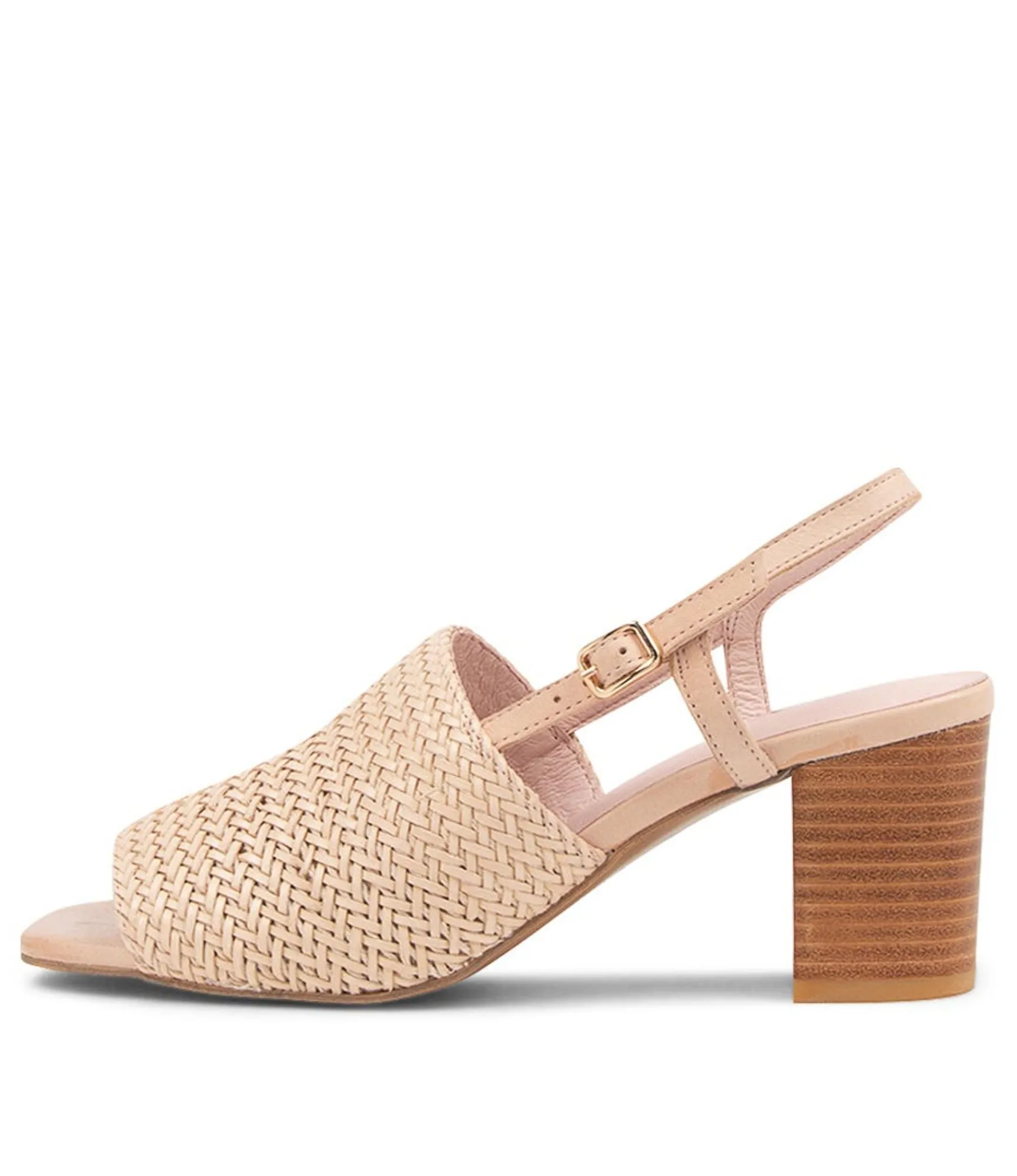 Hot Midas Shoes Payte Nude Leather Heeled Heels