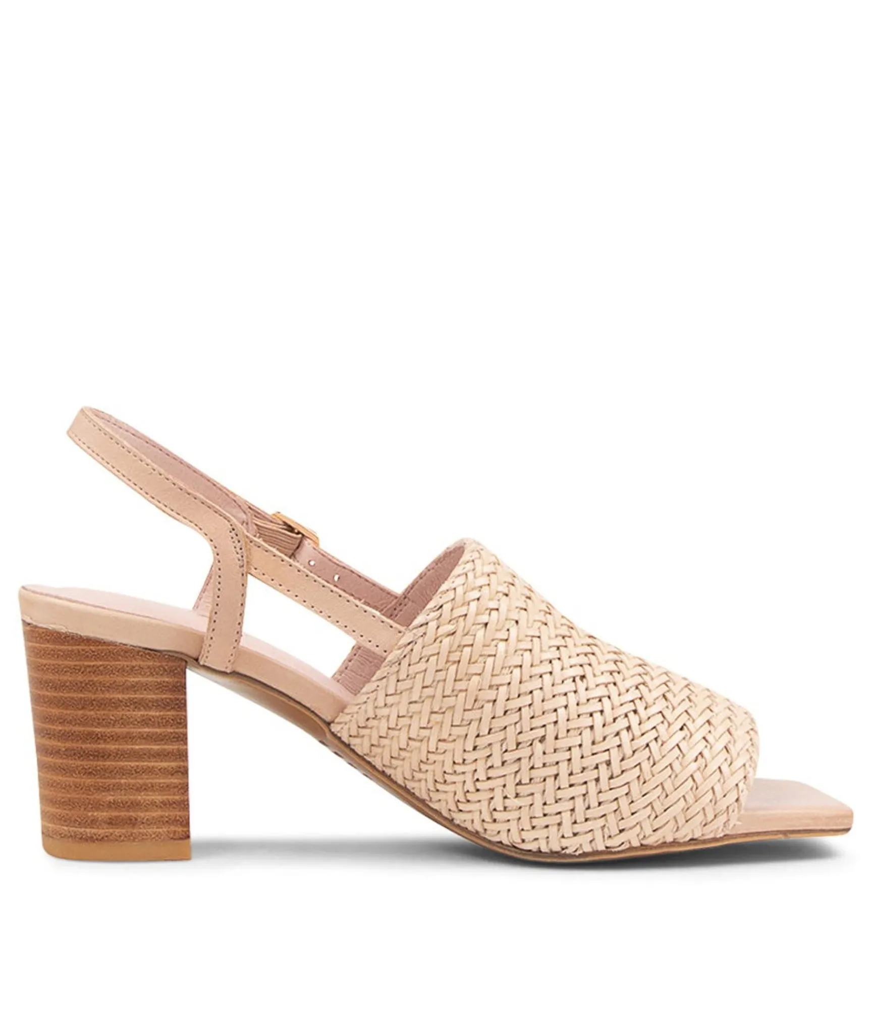 Hot Midas Shoes Payte Nude Leather Heeled Heels