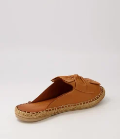 Cheap Midas Shoes Pearli Tan Leather Sandals