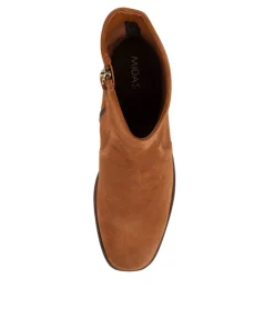 Store Midas Shoes Pettie Cognac Suede