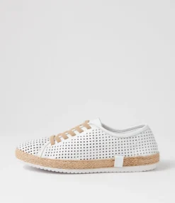 Hot Midas Shoes Pinacle White Leather Sneakers