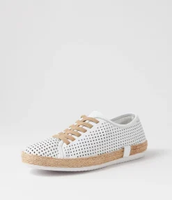 Hot Midas Shoes Pinacle White Leather Sneakers