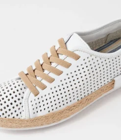 Hot Midas Shoes Pinacle White Leather Sneakers
