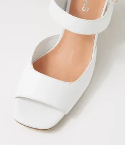Outlet Midas Shoes Pipa White Leather Sandals