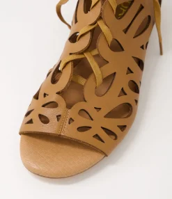 Cheap Midas Shoes Piska Tan Leather Sandals