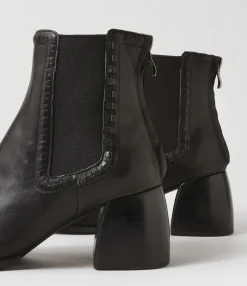 Online Midas Shoes Playmo Black Leather Chelsea Boots