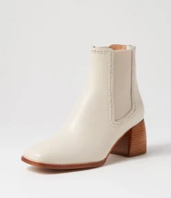 Cheap Midas Shoes Playmo Cream Natural Heel Leather Chelsea Boots