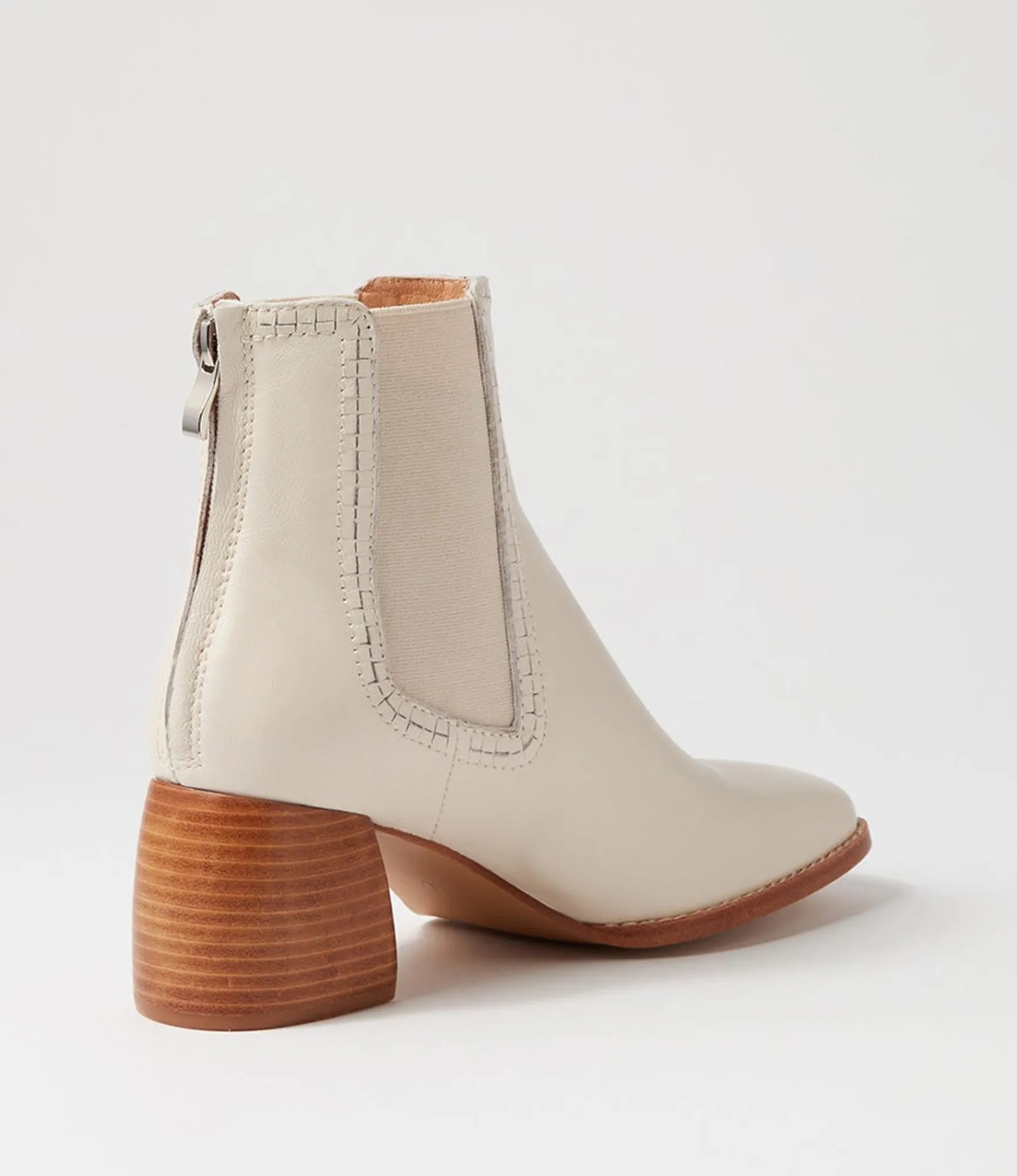 Cheap Midas Shoes Playmo Cream Natural Heel Leather Chelsea Boots