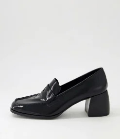 Hot Midas Shoes Preemar Black Patent Leather Heels