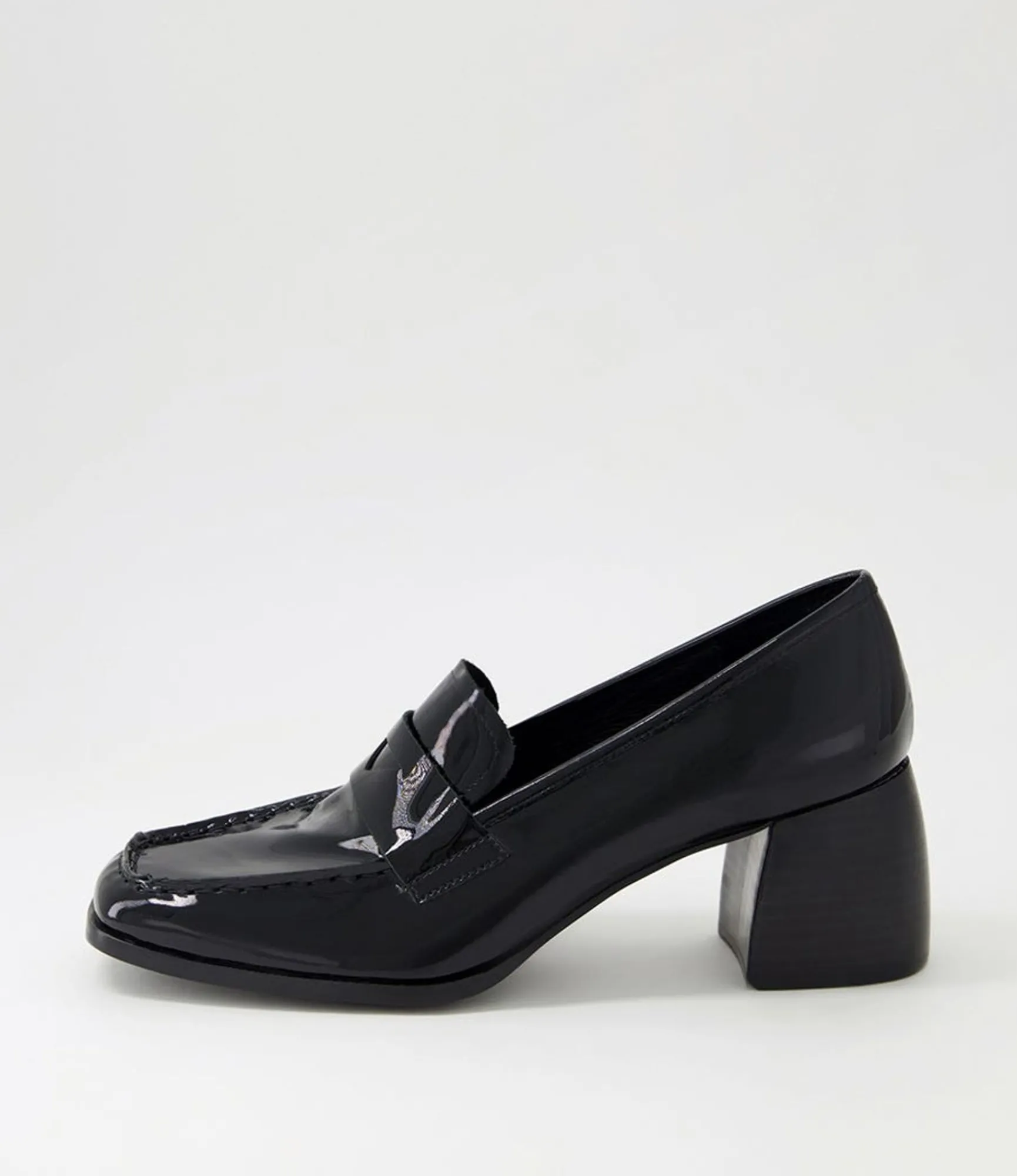 Hot Midas Shoes Preemar Black Patent Leather Heels