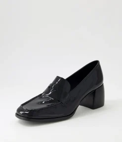 Hot Midas Shoes Preemar Black Patent Leather Heels