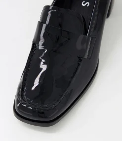 Hot Midas Shoes Preemar Black Patent Leather Heels