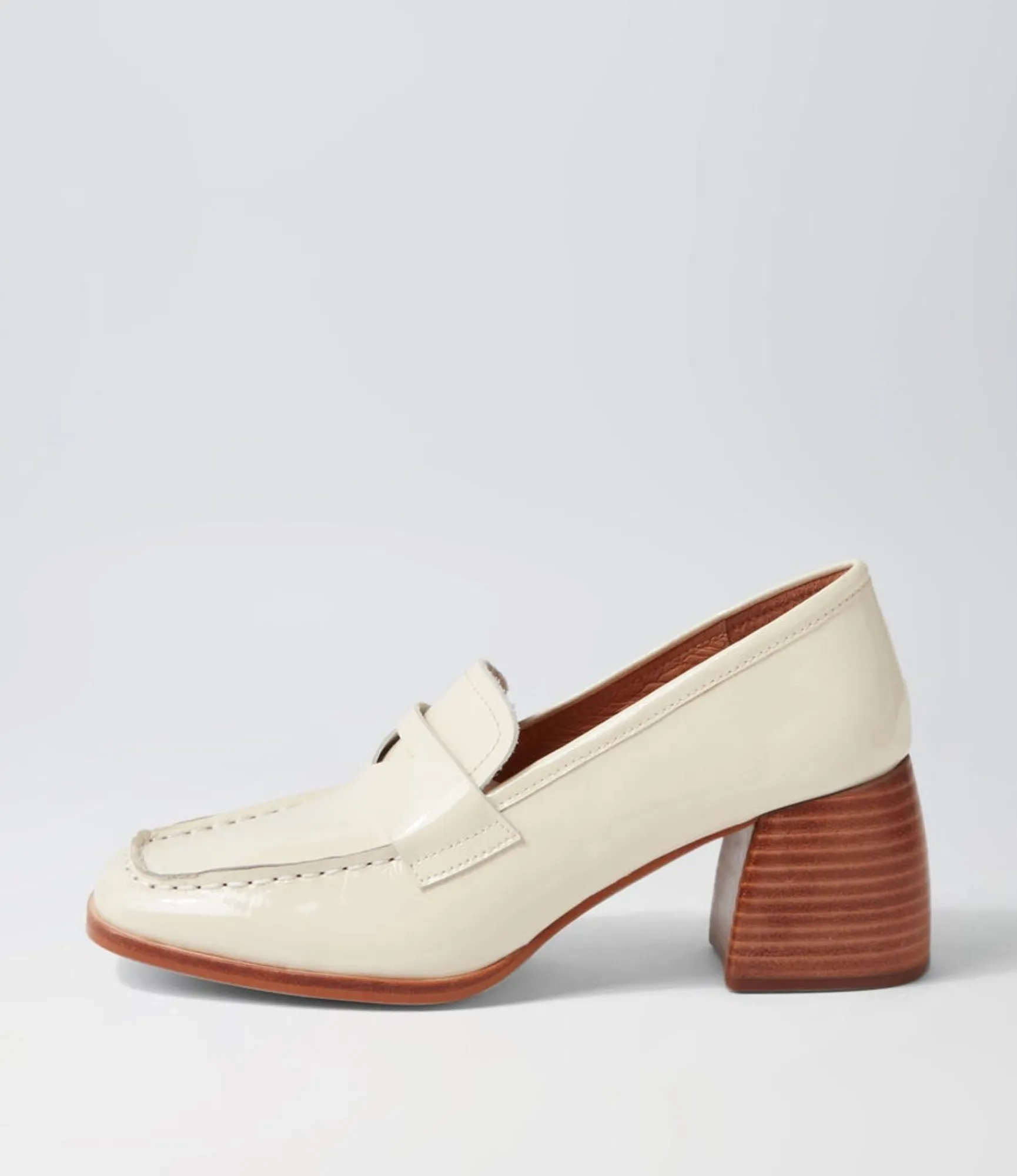 Shop Midas Shoes Preemar Vanilla Patent Leather Heels