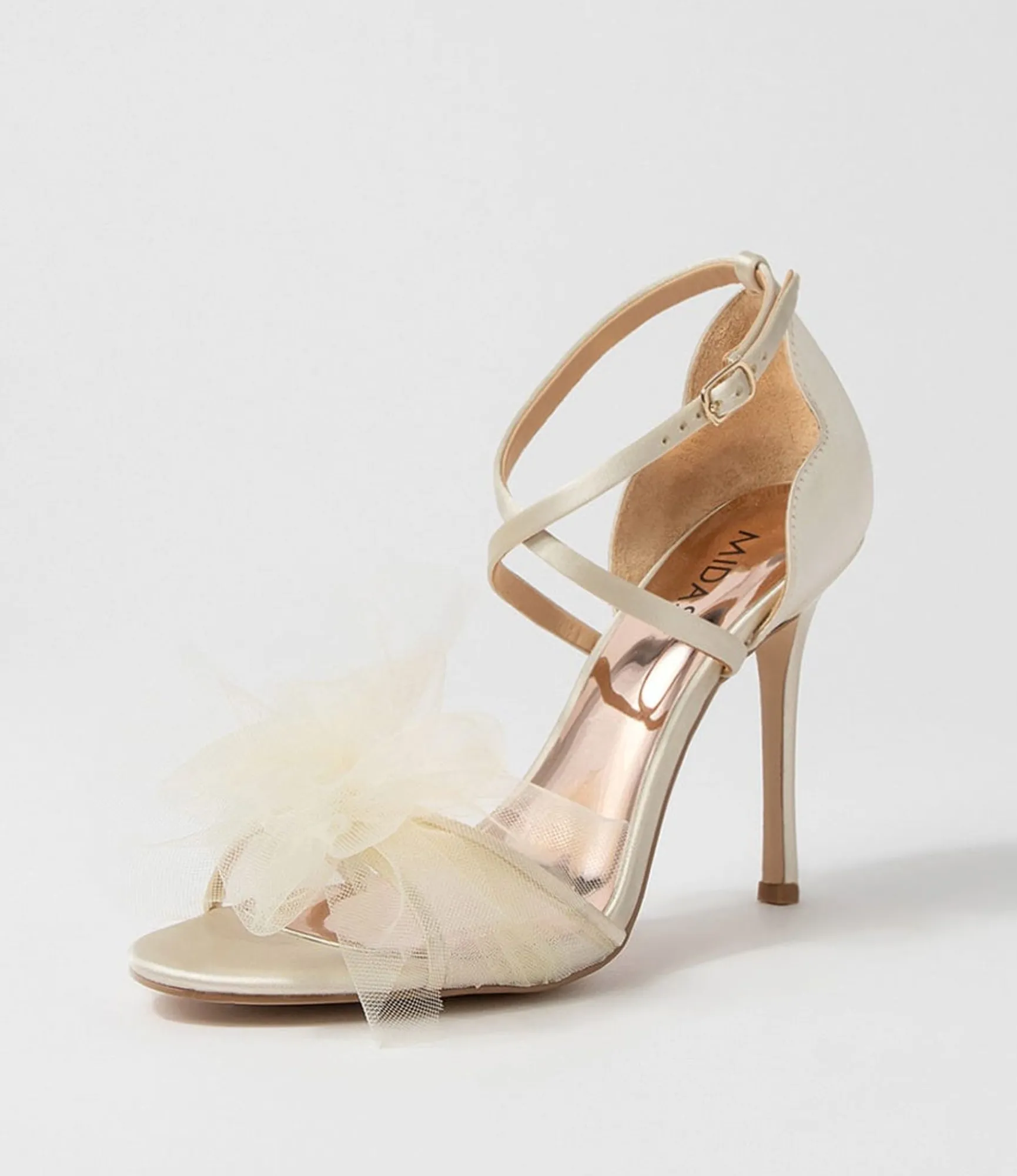 Sale Midas Shoes Princesa Cream Fabric Sandals