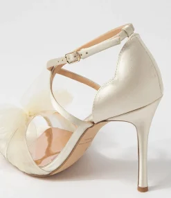 Sale Midas Shoes Princesa Cream Fabric Sandals