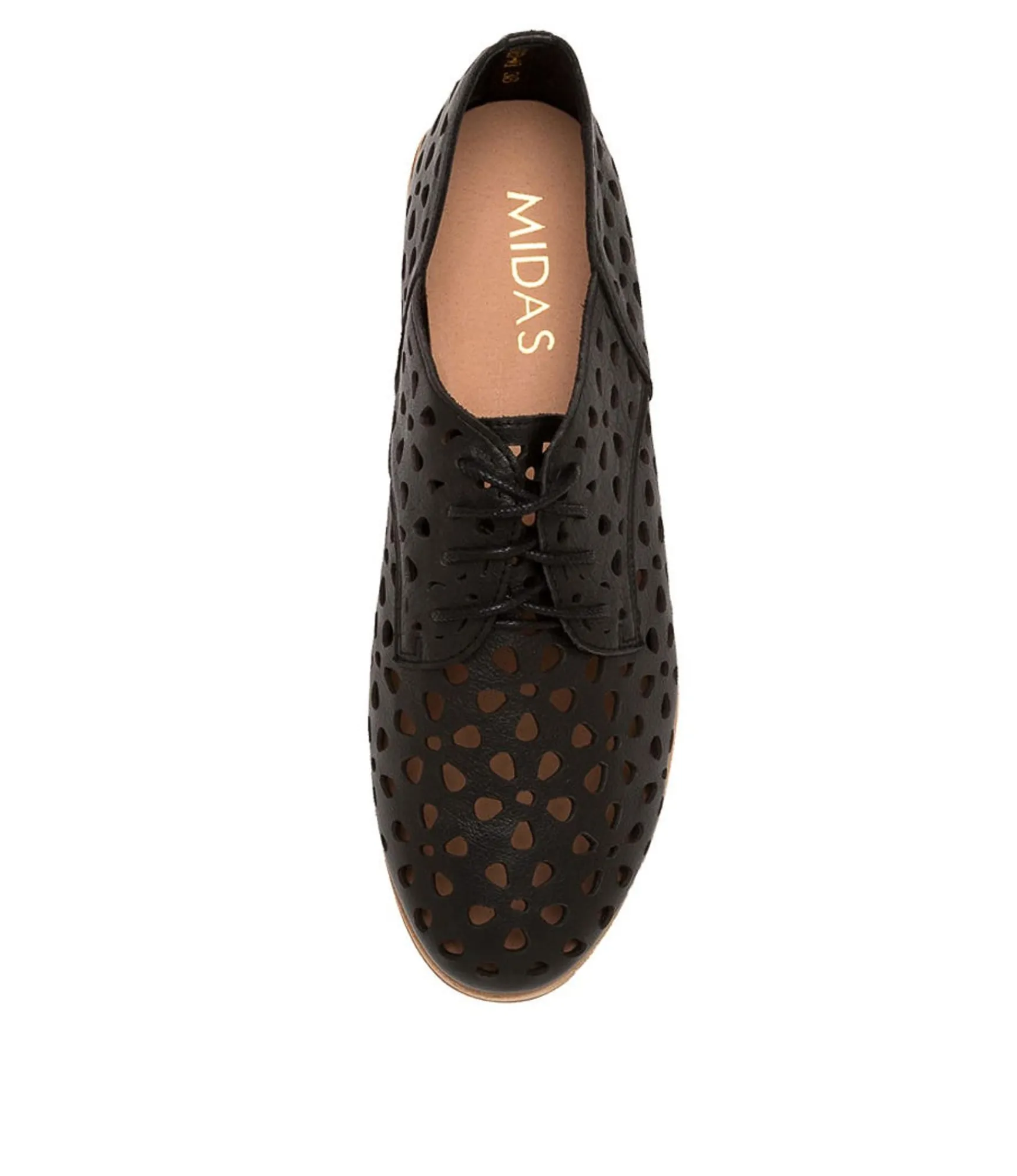 Clearance Midas Shoes Quicked Black Leather