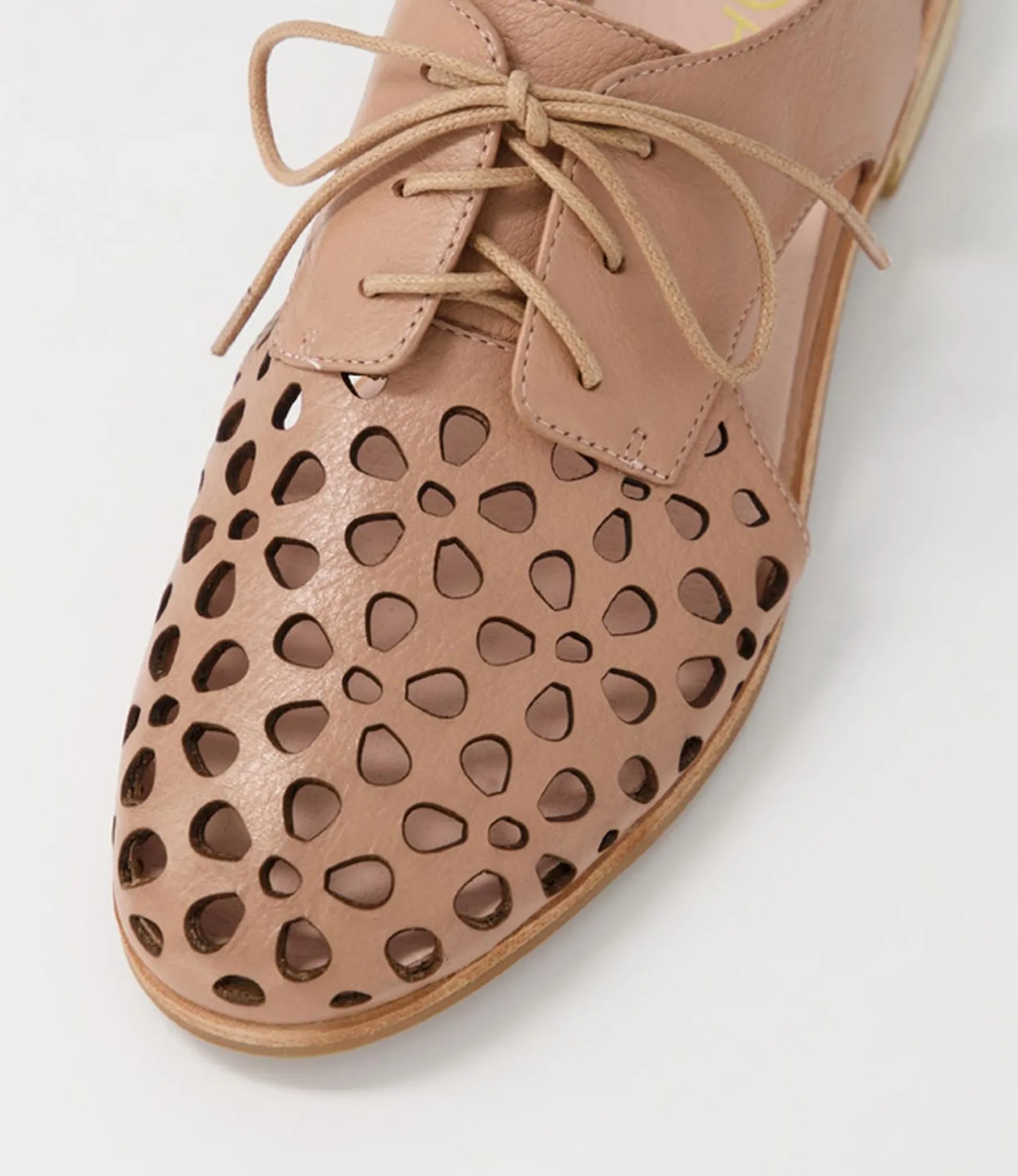 Flash Sale Midas Shoes Quietly Latte Leather Flat Shoes