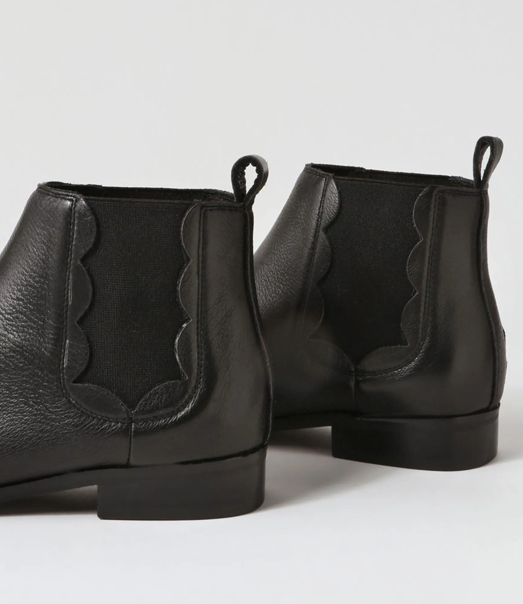 Cheap Midas Shoes Quirko Black Leather Chelsea Boots