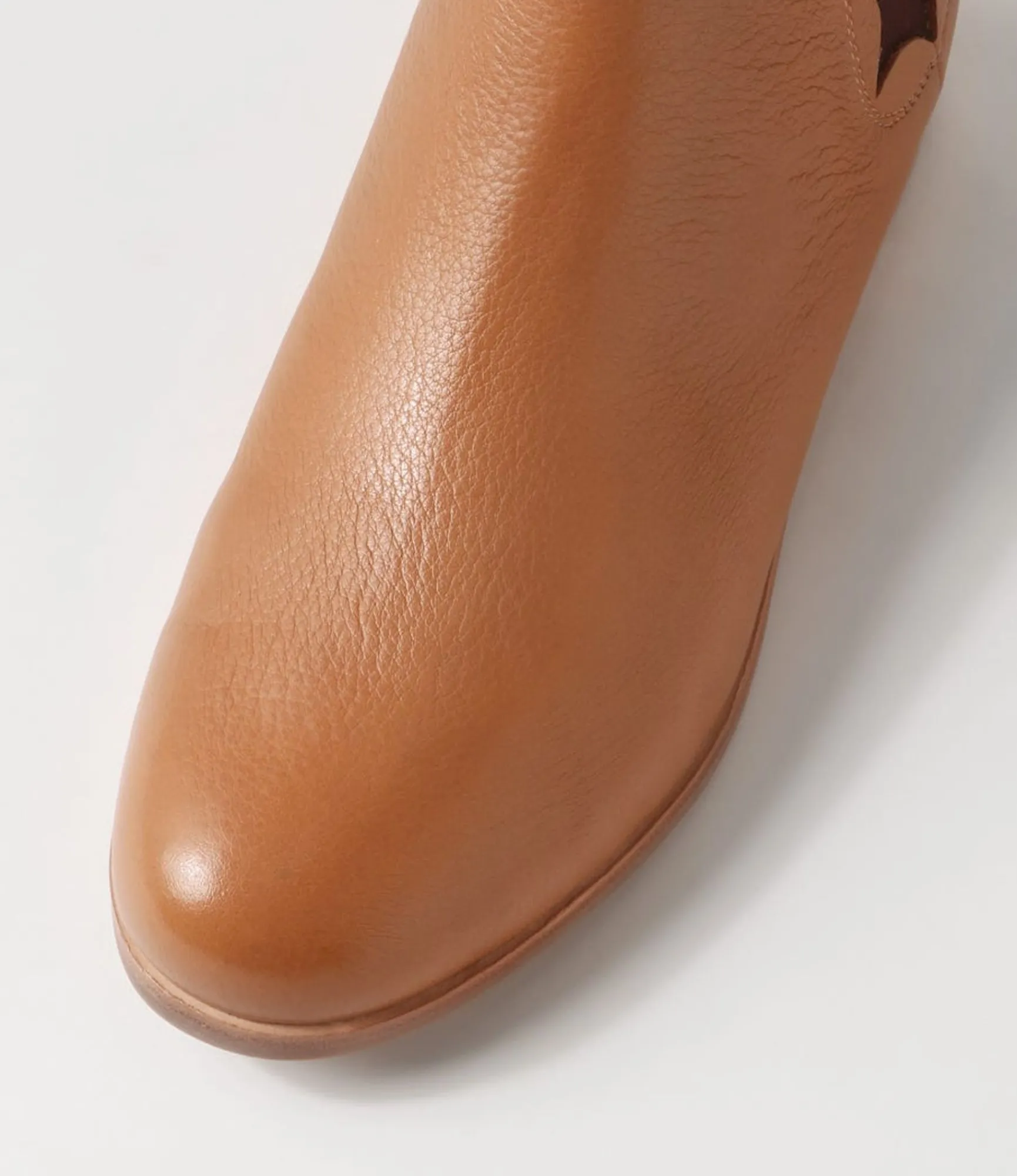 Clearance Midas Shoes Quirko Dark Tan Leather Chelsea Boots