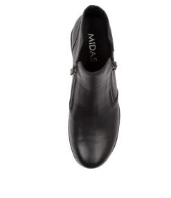 Best Midas Shoes Radeo Black Leather