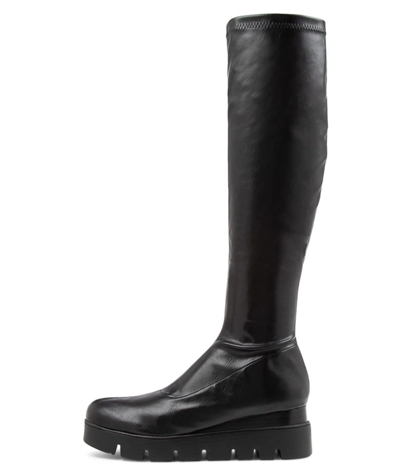 Store Midas Shoes Rasha Black Stretch Knee High Boots