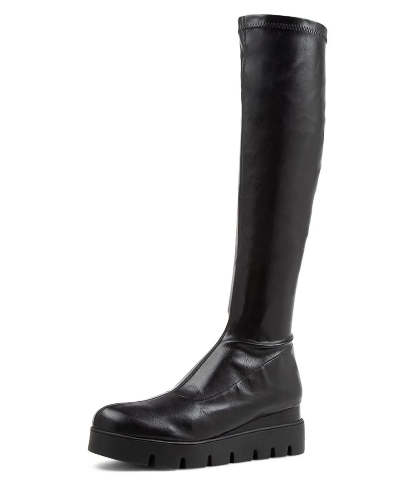 Store Midas Shoes Rasha Black Stretch Knee High Boots