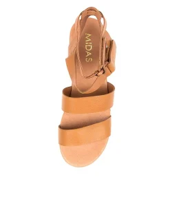 Cheap Midas Shoes Rea Dk Tan Leather